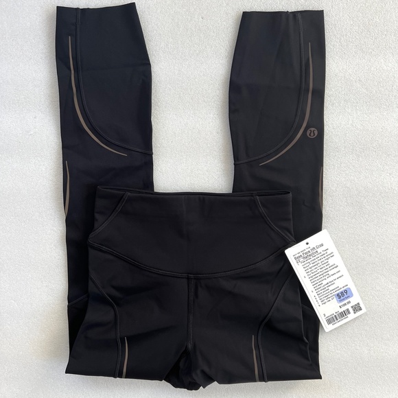 Lululemon Base Pace High-Rise Reflective Crop 23" - Picture 2 of 4